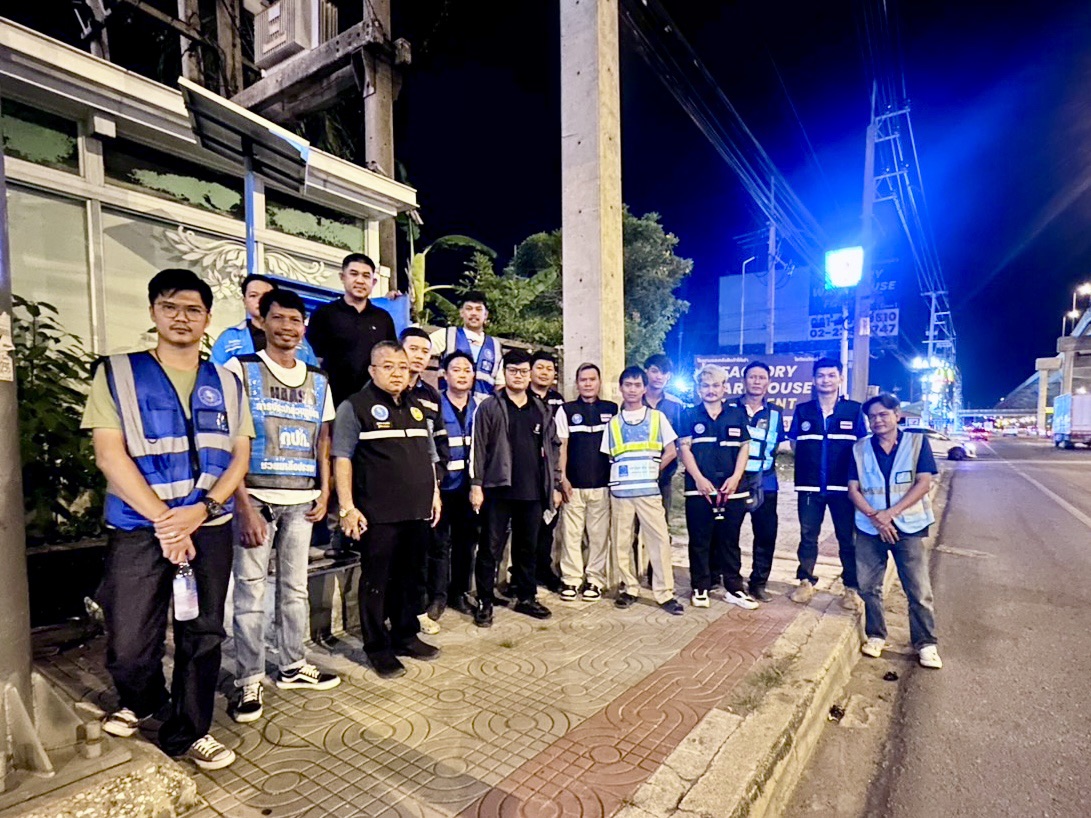 กปภ.สาขาสมุทรสาคร (พ) ลงพื้นที่ดำเนินการ Step Test ค้นหาท่อแตกท่อรั่ว บริเวณ DMA-31-ปากซอยอู่ปรีชา