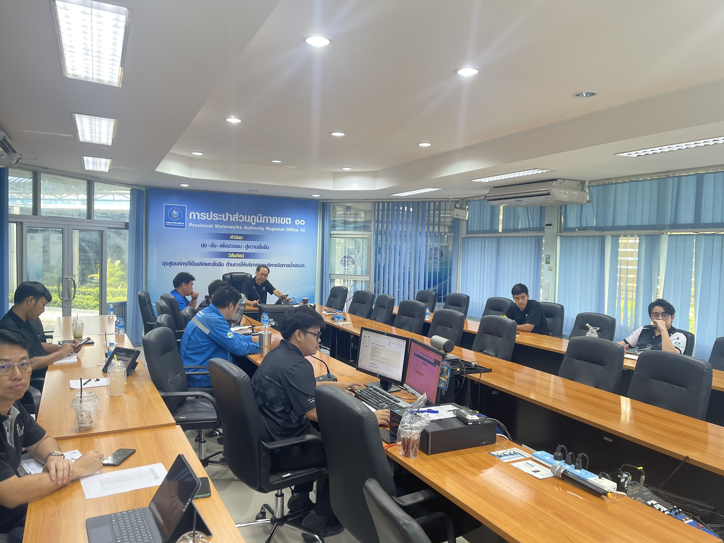 งานน้ำสูญเสีย กองระบบจำหน่าย กปภ.ข.10 จัดประชุมคณะทำงานกำกับดูแลการบริหารจัดการน้ำสูญเสีย ระดับสายงาน ครั้งที่ 8/2569