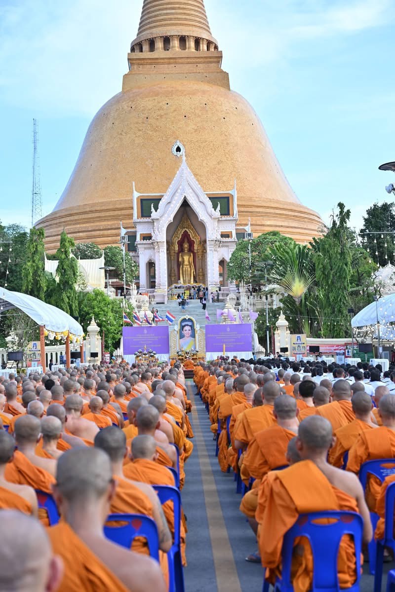 การประปาส่วนภูมิภาคสาขานครปฐม ร่วมพิธีเจริญพระพุทธมนต์ถวายพระพรชัยมงคลแด่สมเด็จพระนางเจ้าฯ พระบรมราชินี