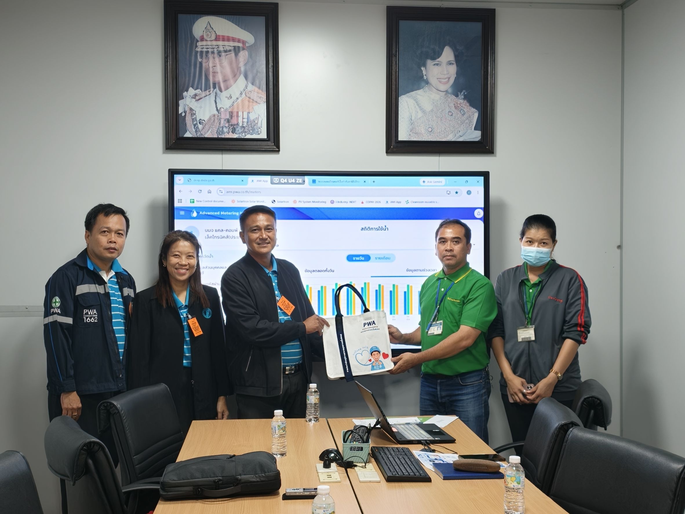 กปภ.สาขาสมุทรสาคร (พ) ร่วมลงพื้นที่เก็บข้อมูลการใช้งานระบบ AMI WEB APPLICATION เพื่อพัฒนาระบบ Smart Meter